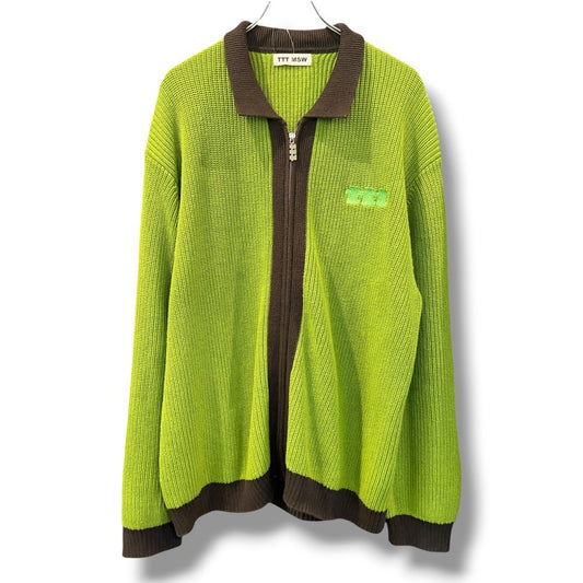 TTT MSW 23AW New Standard Zip Cardigan Green Size XL