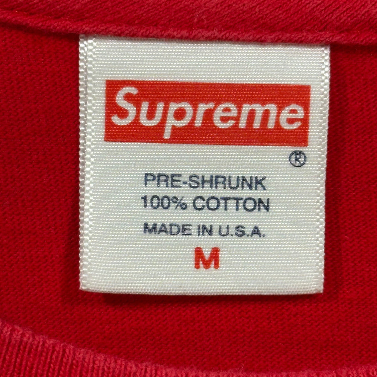 SUPREME 20AW Cotton Cross Box Logo T-Shirt Size M