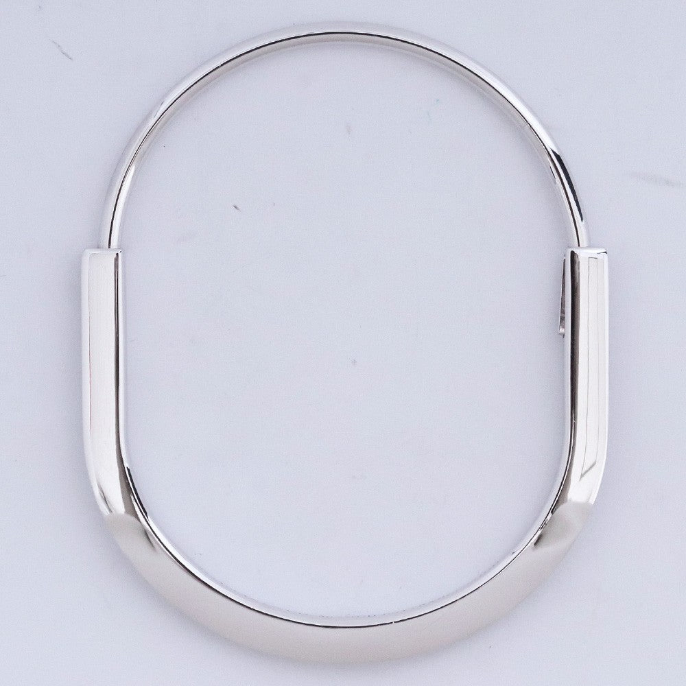 TIFFANY&CO. Narrow Bangle Half Pave 18K WG Size ONE SIZE