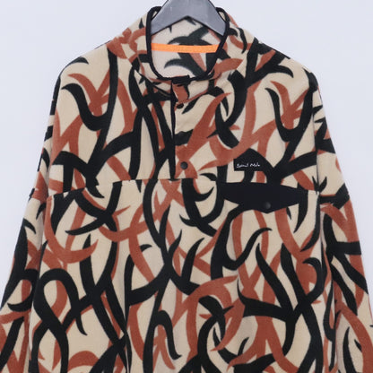 SAINT MICHAEL 24AW Tribal Camo Fleece Pullover Beige Size L