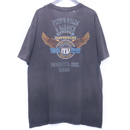 HARLEY DAVIDSON 1995 Brute Force T-Shirt Black Size XL