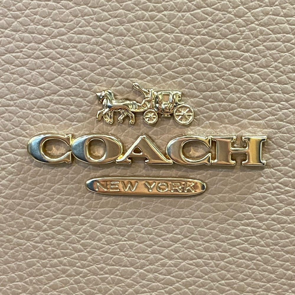 COACH Carryall 40 Leather Tote Bag Beige Size ONE SIZE