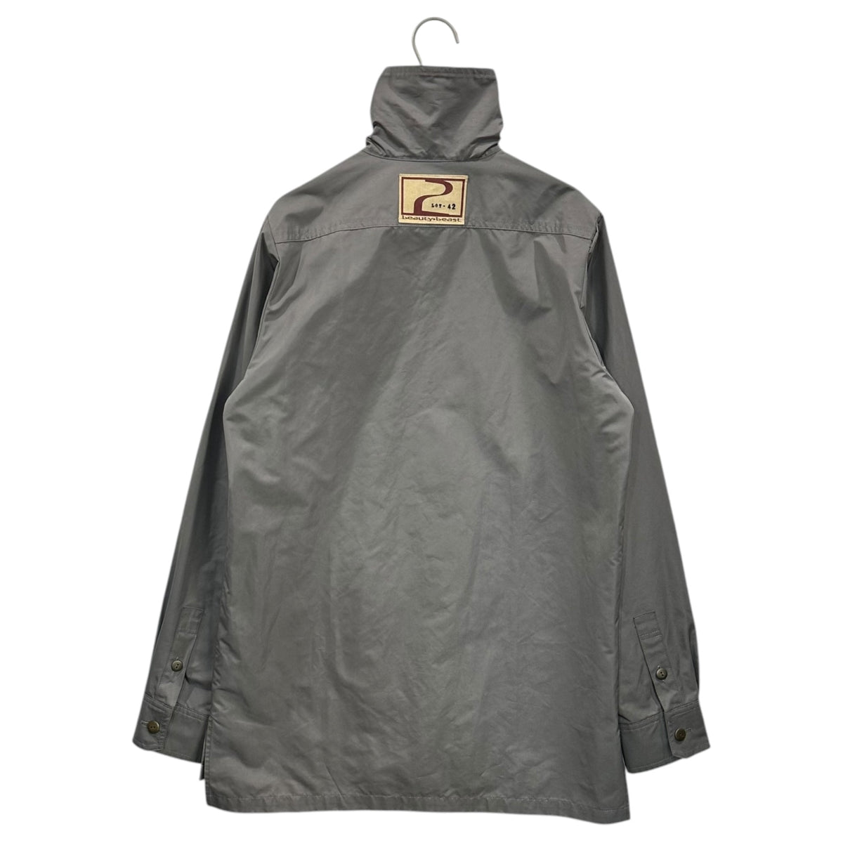 2 beauty:beast 90s Back Patch Zip-Up Jacket Gray Size 2
