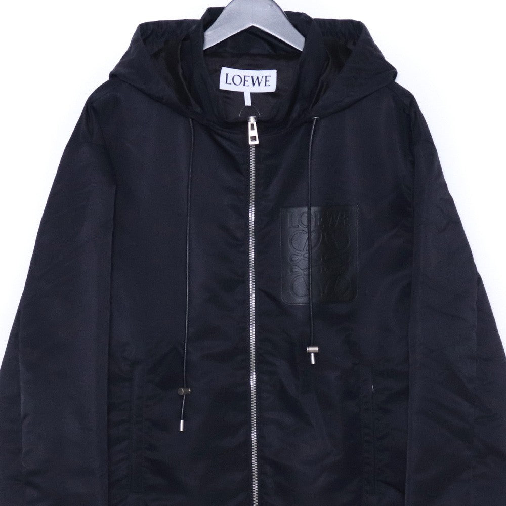 LOEWE HOODED PADDED JACKET Black Size 48