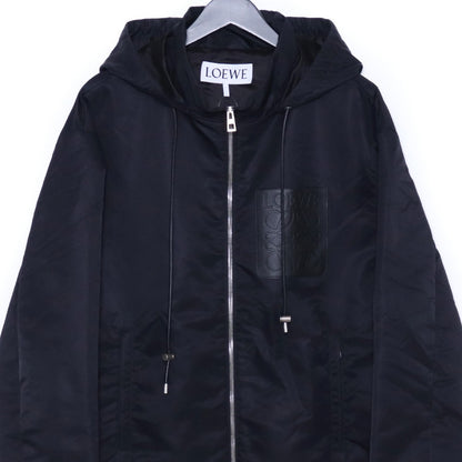LOEWE HOODED PADDED JACKET Black Size 48
