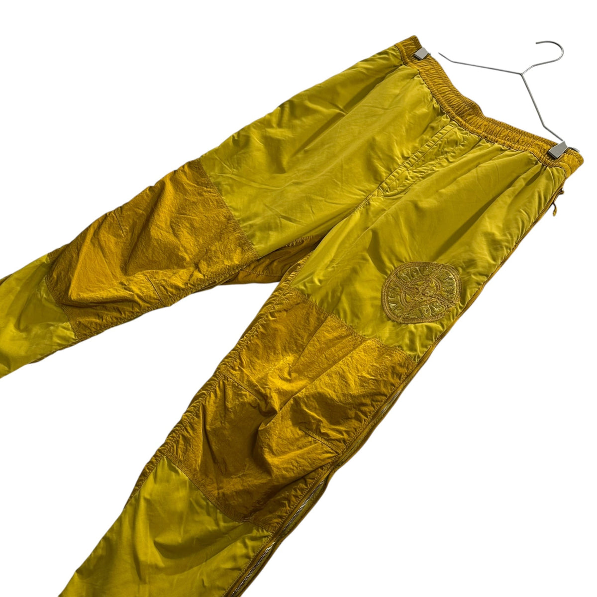 STONE ISLAND 24AW Brushed Nylon Loose Pants Yellow Size W31