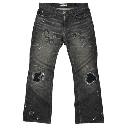 NUMBER (N)INE 01AW Grange Denim Pants Black Size 28