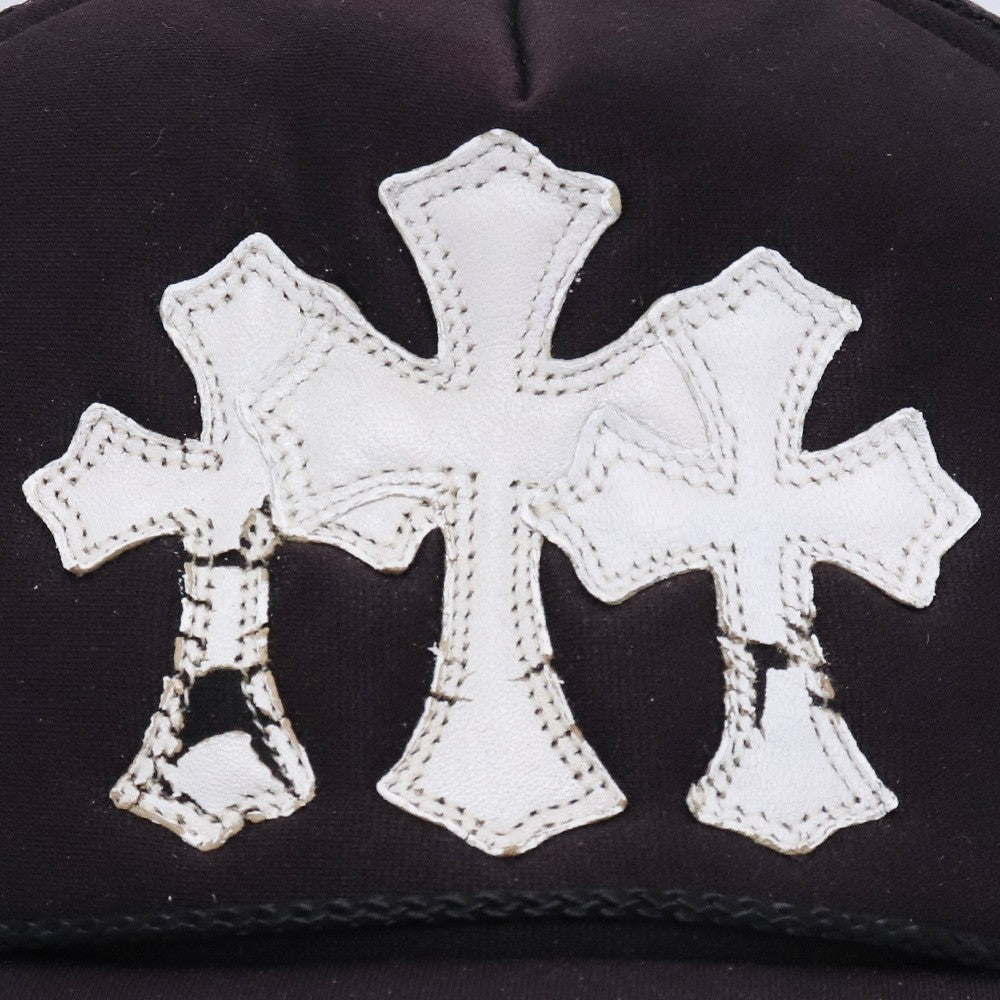 CHROME HEARTS OLD Triple Cross Patch Cap Black Size ONE SIZE