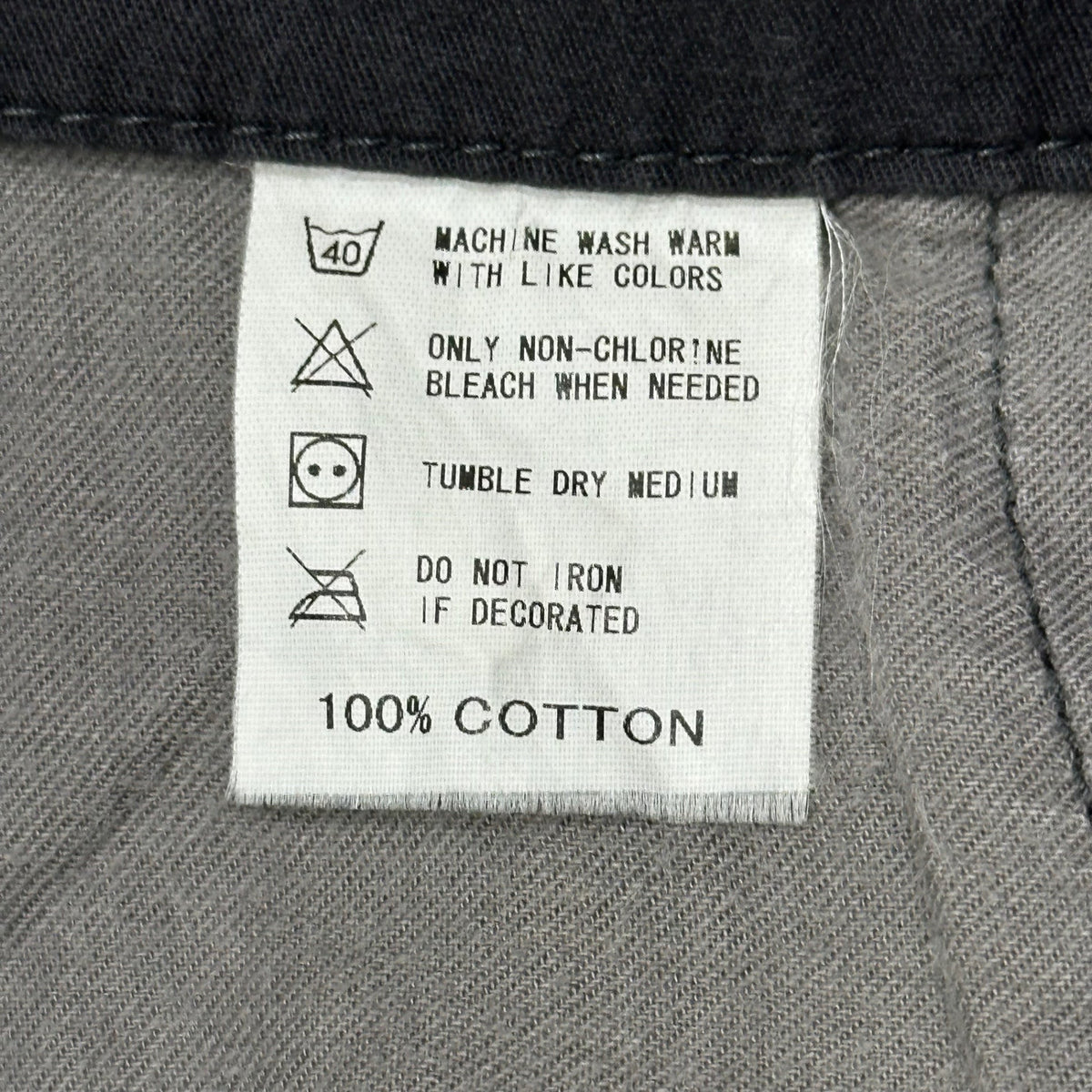GOODENOUGH 90s-00s Drawstring Hem Cotton Pants Gray Size L