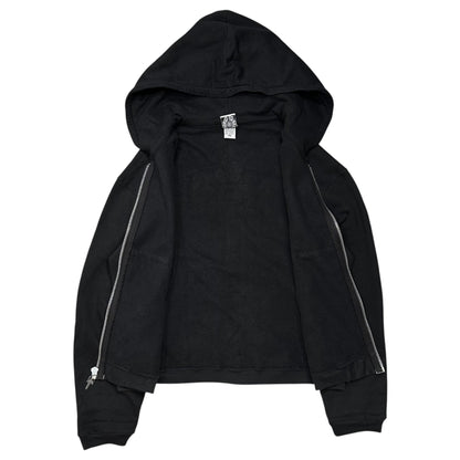 CHROME HEARTS 90s Dagger-Charm Zip Back-Print Multi Hoodie Size XS