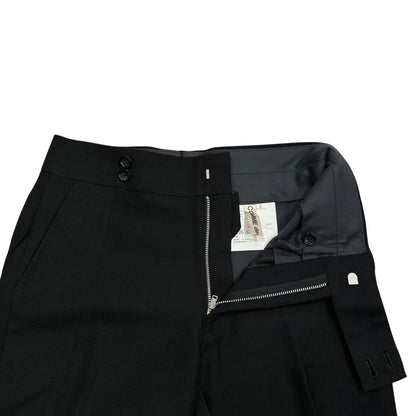 COMME des GARCONS 03AW Silk-Blend Straight-Leg Pants Size S