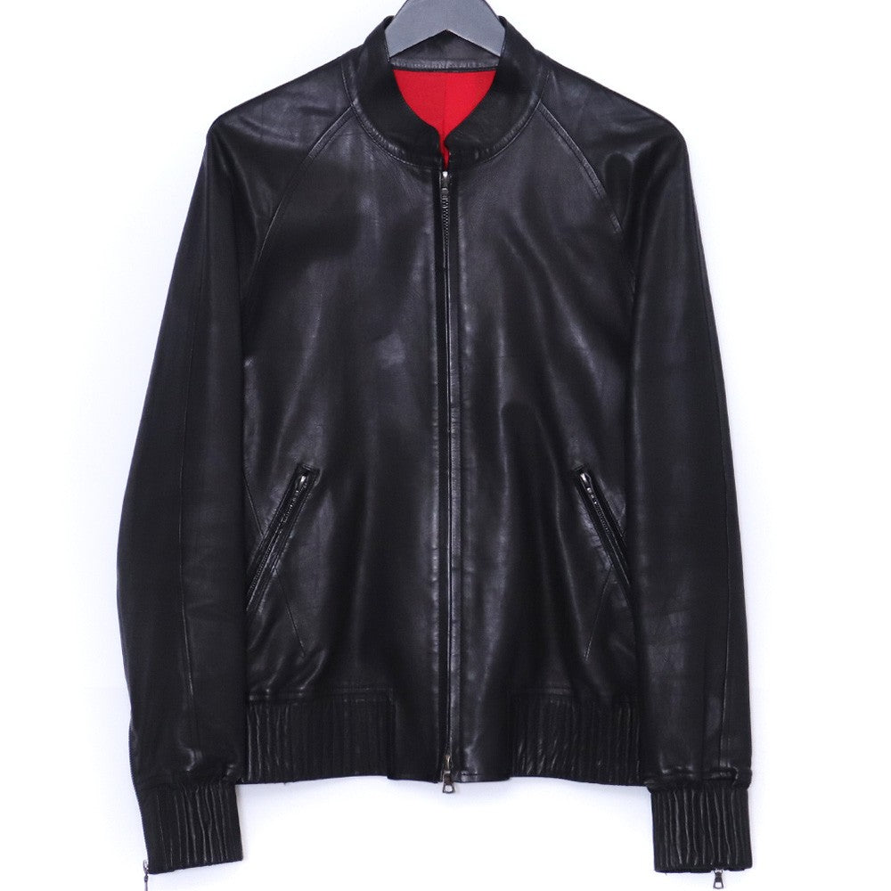 ISAMUKATAYAMA BACKLASH Oil Calf Leather Jacket Black Size 2