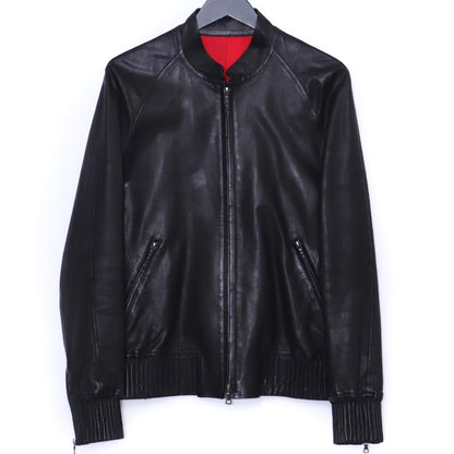 ISAMUKATAYAMA BACKLASH Oil Calf Leather Jacket Black Size 2