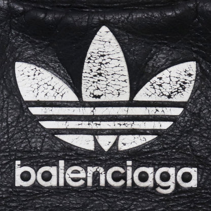 BALENCIAGA × ADIDAS North-South Leather Bag Black Size F