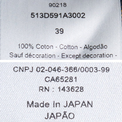 DIOR 25SS Cotton Denim Overshirt Indigo Shirt Size 39