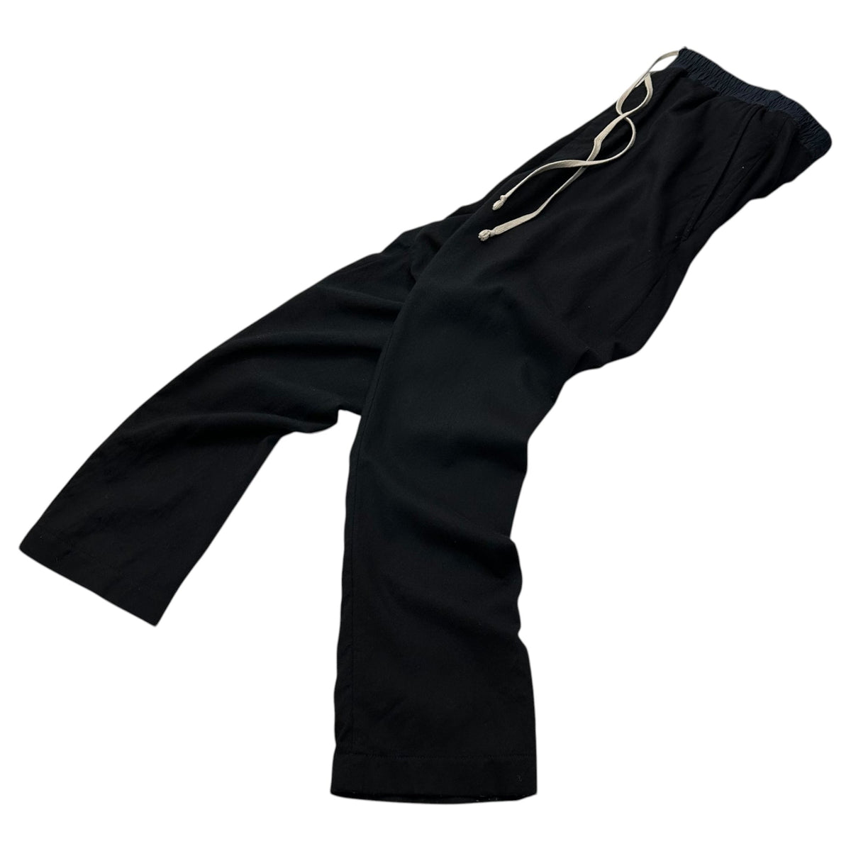 Rick Owens 12AW Easy Sarouel Straight Pants Black Size 46