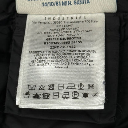 MONCLER sacai Seri Frill Down Jacket Navy Size 4