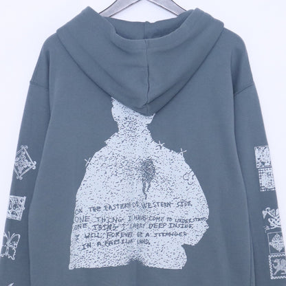 WAVE OF SAND CL PRINT FADE WAVE Zip Hoodie Blue Size M