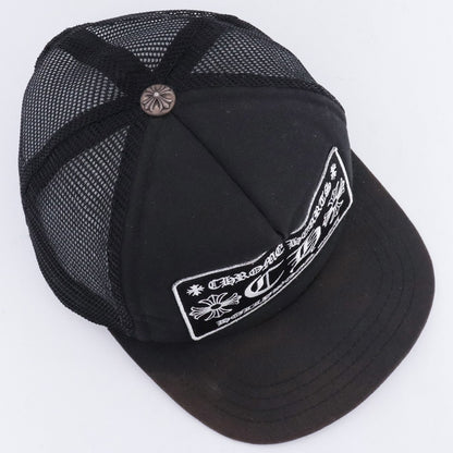 CHROME HEARTS Black Mesh Trucker Cap Size F