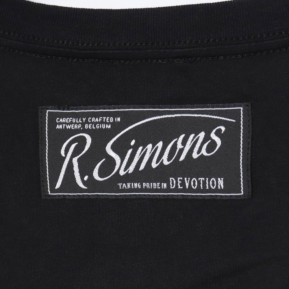 Raf Simons Oversized Printed Holes T-Shirt Black Size S