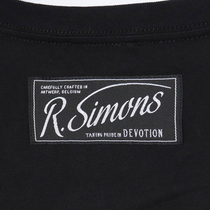 Raf Simons Oversized Printed Holes T-Shirt Black Size S