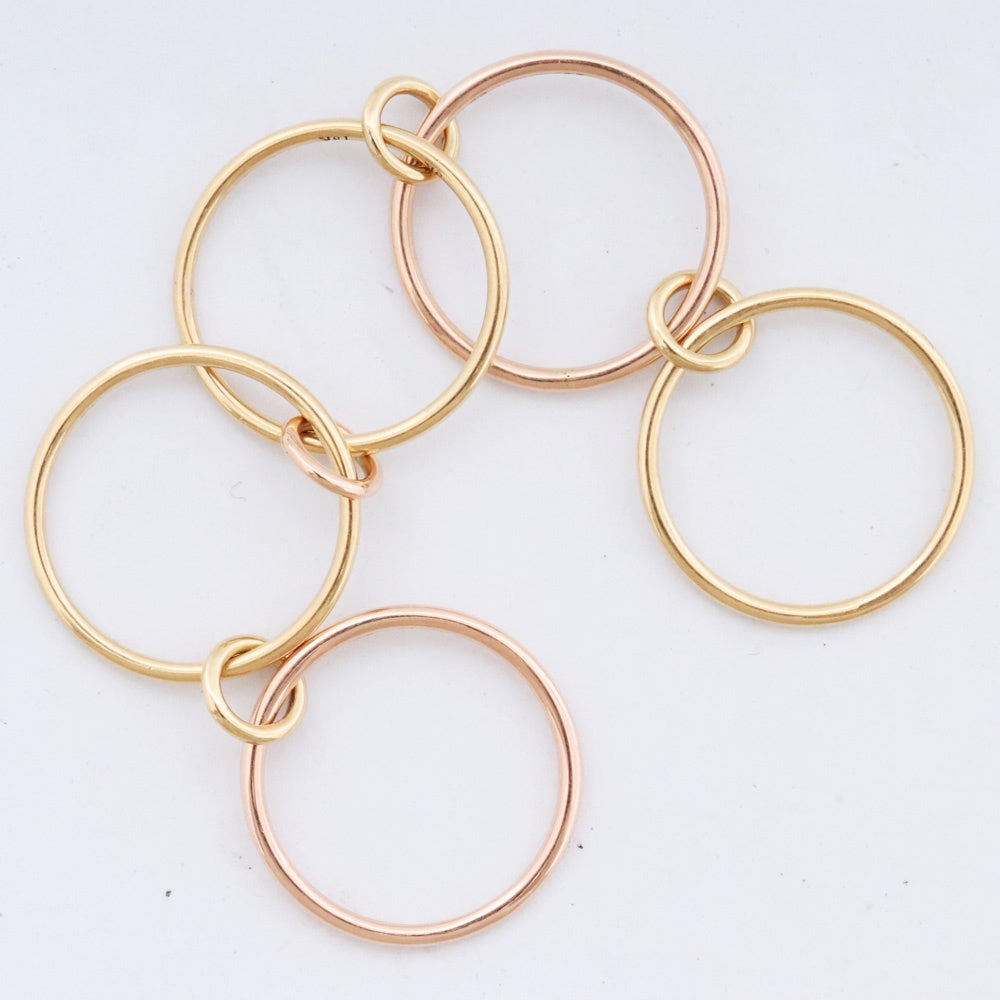 SPINELLI KILCOLLIN 18KYG 18KRG Gold Ring Size ONE SIZE