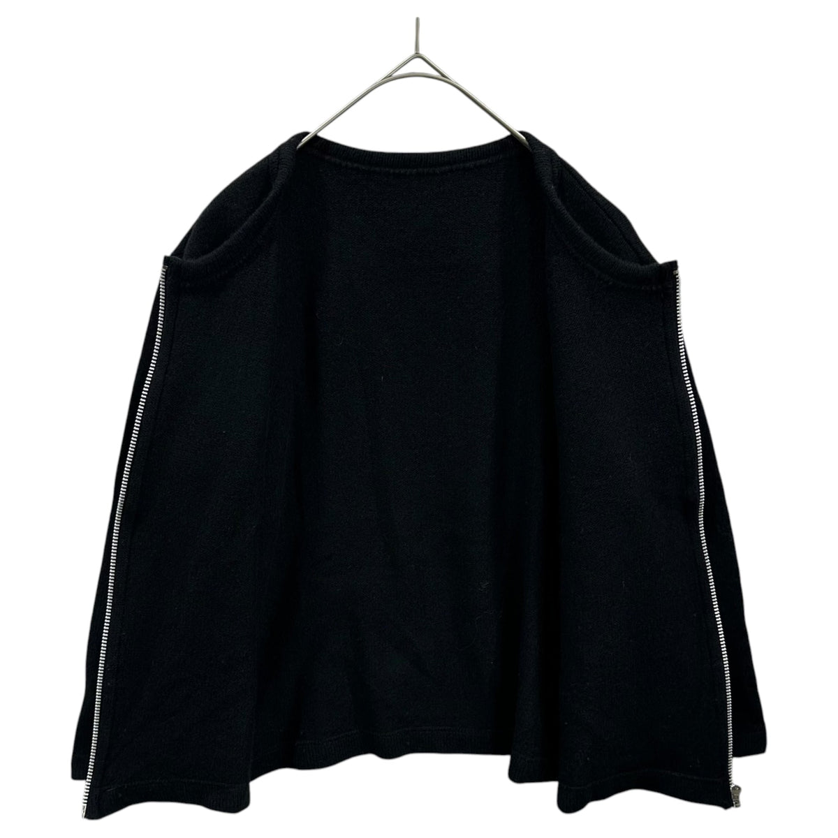 COMME des GARCONS 00AW Zip Wool Cardigan Black Size FREE
