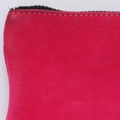 CHROME HEARTS ZPR CHG PURSE Nubuck Coin Wallet Pink Size F
