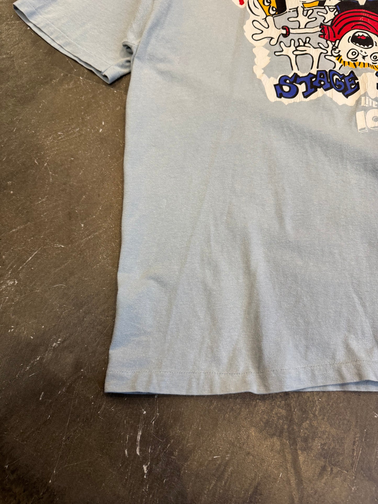 Vintage Rock (O) Klol Blue Cotton T-Shirt Size XL