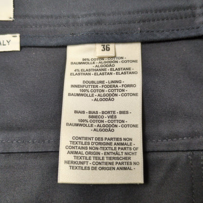 HERMES Cotton Gabardine Wide Trousers Pants Size 36