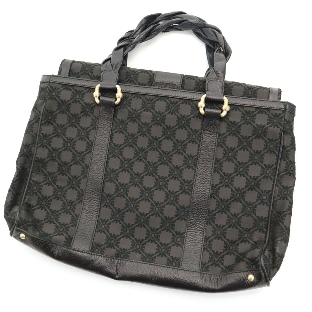 Emporio Armani All-Over Pattern Tote Bag Gray