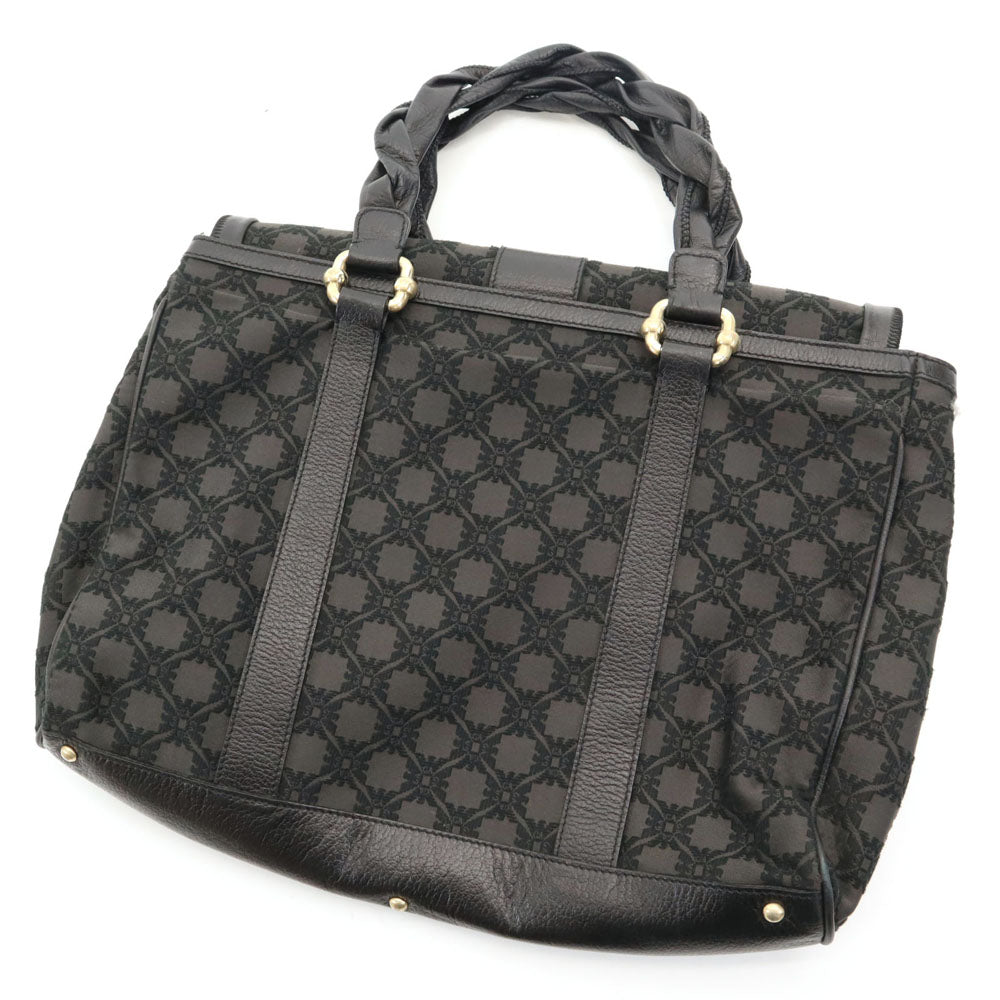 Emporio Armani All-Over Pattern Tote Bag Gray