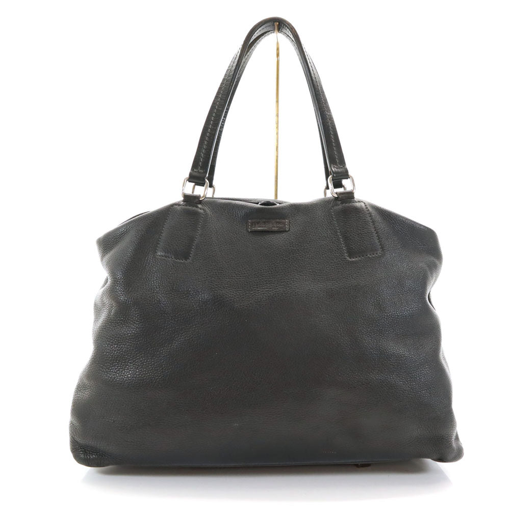 Daniel & Bob Italian Tomorrowland Leather Tote Bag Black