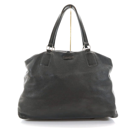 Daniel & Bob Italian Tomorrowland Leather Tote Bag Black