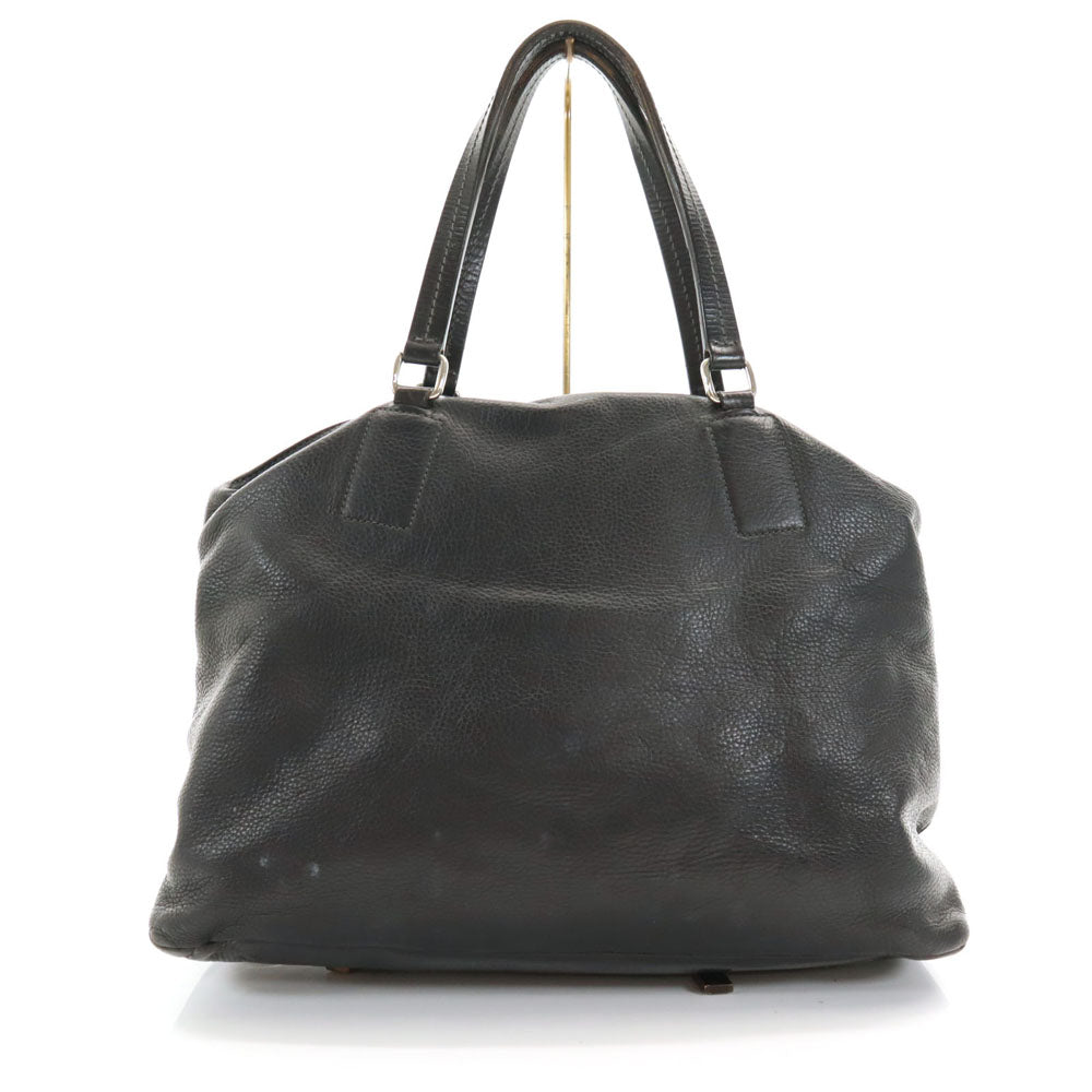 Daniel & Bob Italian Tomorrowland Leather Tote Bag Black