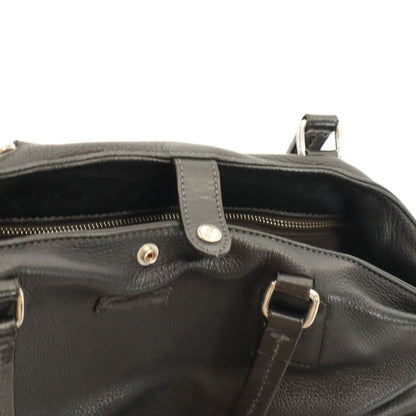 Daniel & Bob Italian Tomorrowland Leather Tote Bag Black