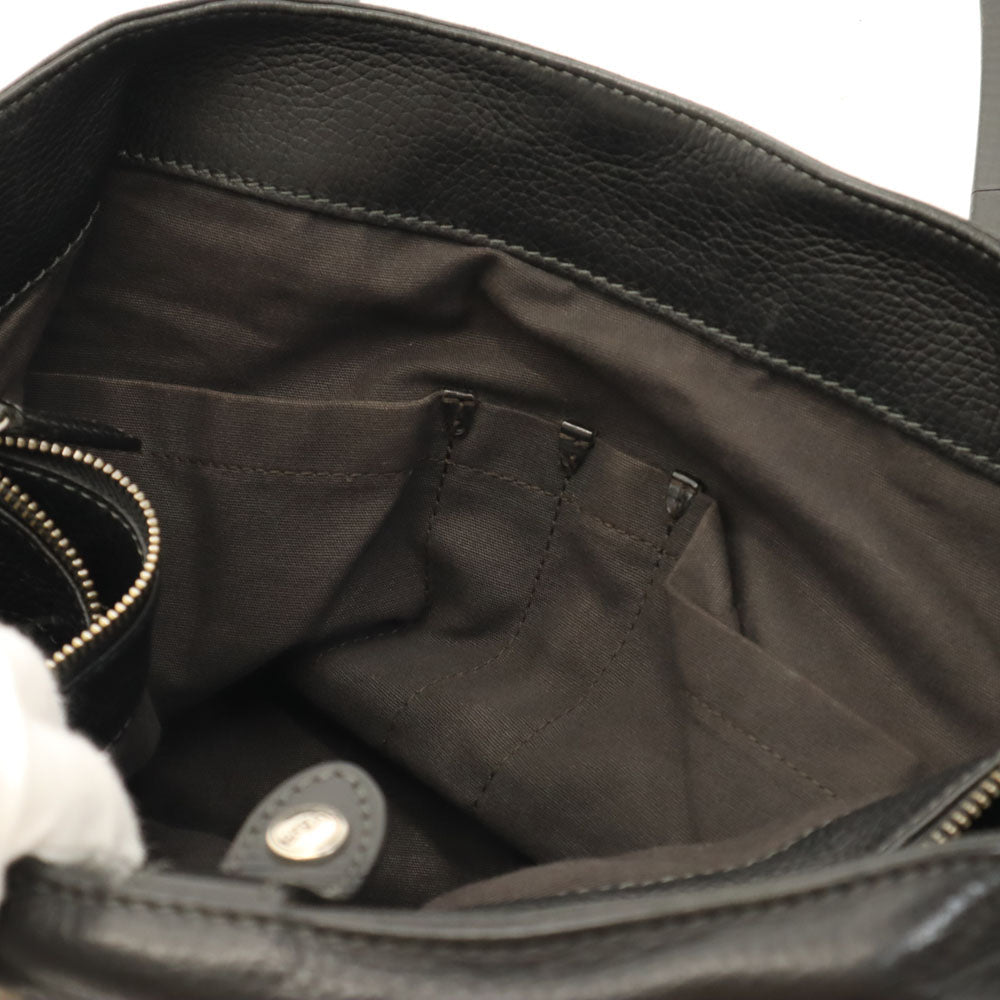Daniel & Bob Italian Tomorrowland Leather Tote Bag Black