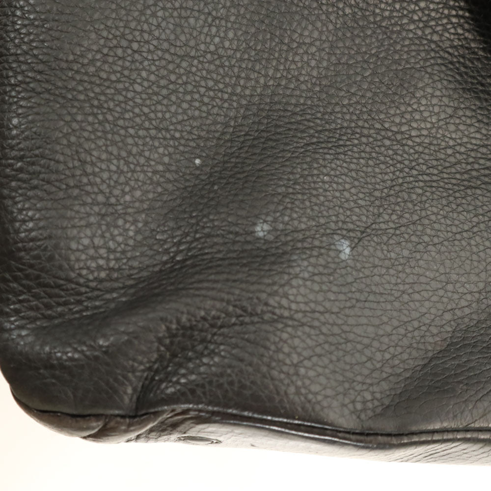 Daniel & Bob Italian Tomorrowland Leather Tote Bag Black
