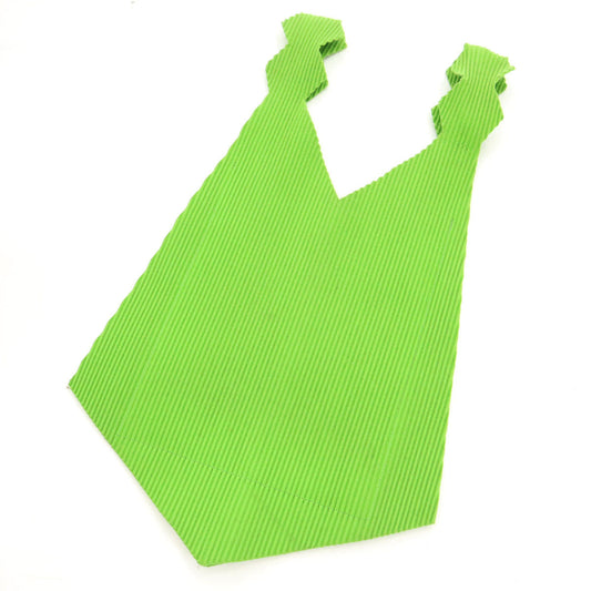 ISSEY MIYAKE Pleated Shoulder Yellow Green Shoulder Bag