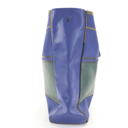 PLEATS PLEASE Blue PVC Made in Japan Tote Bag