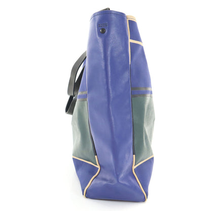 PLEATS PLEASE Blue PVC Made in Japan Tote Bag
