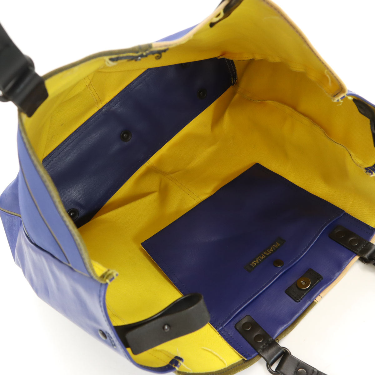 PLEATS PLEASE Blue PVC Made in Japan Tote Bag
