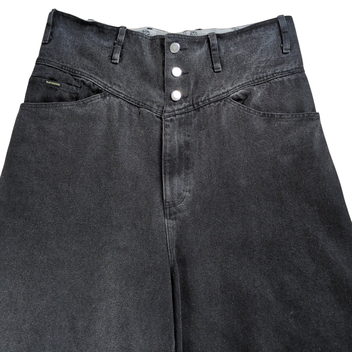 Vintage RAF SIMONS REDUX 04AW Super Wide Denim Black Size Ⅰ