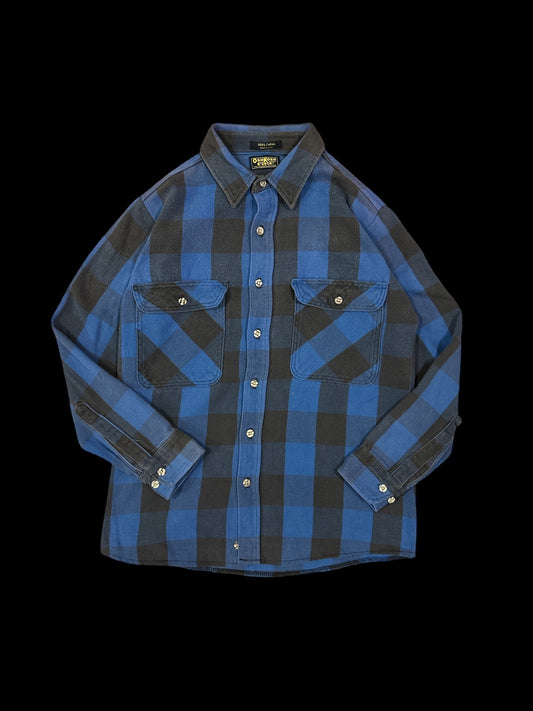 Black check shirt x Black check shirt 90s OshKosh Blue