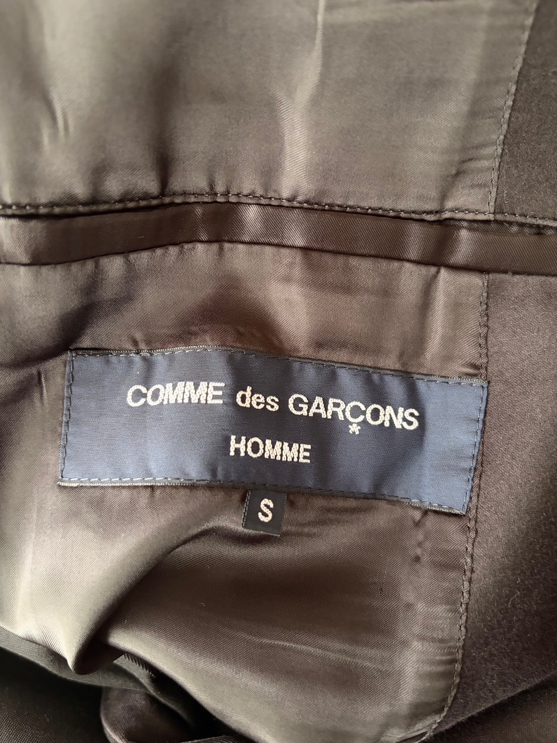 COMME des GARCONS HOMME AW06 Wool Shawl Jacket Black Size S