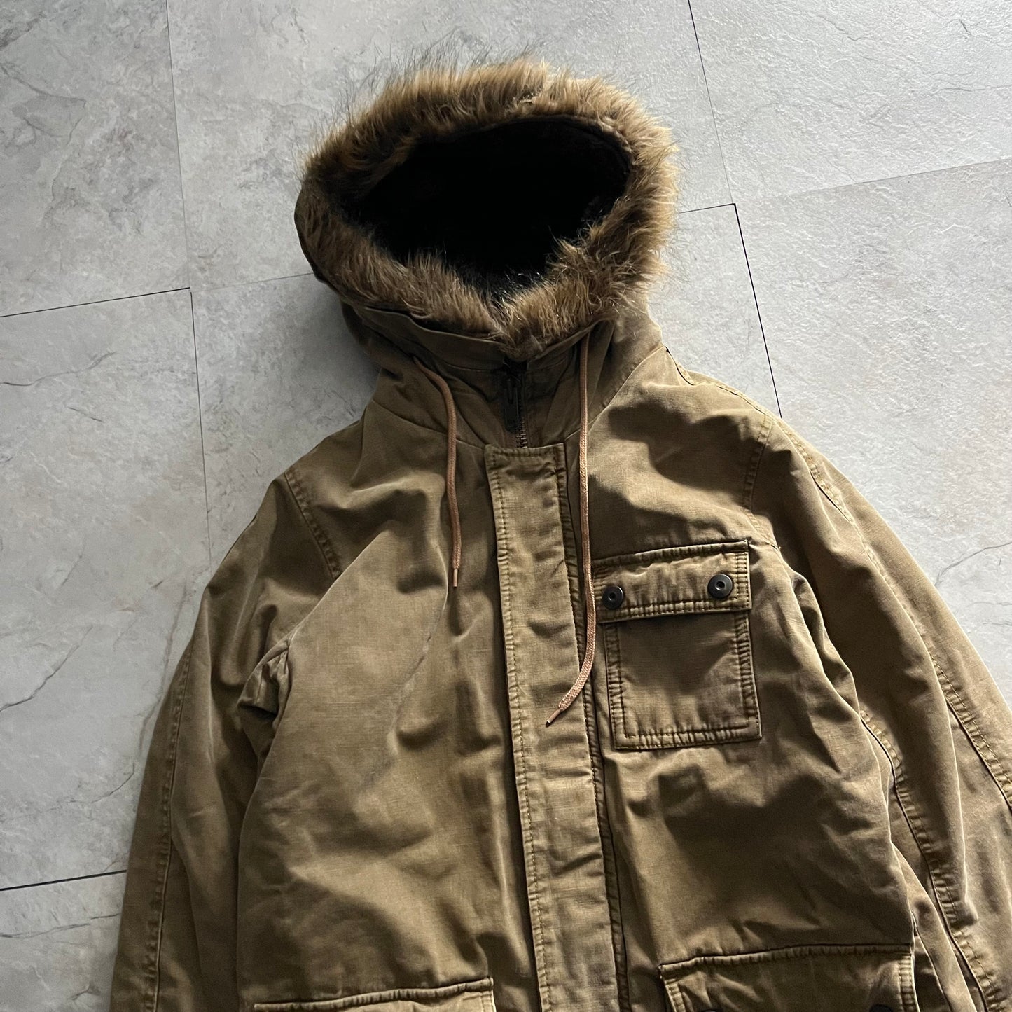 Johnbull Brown Fur Jacket Size F