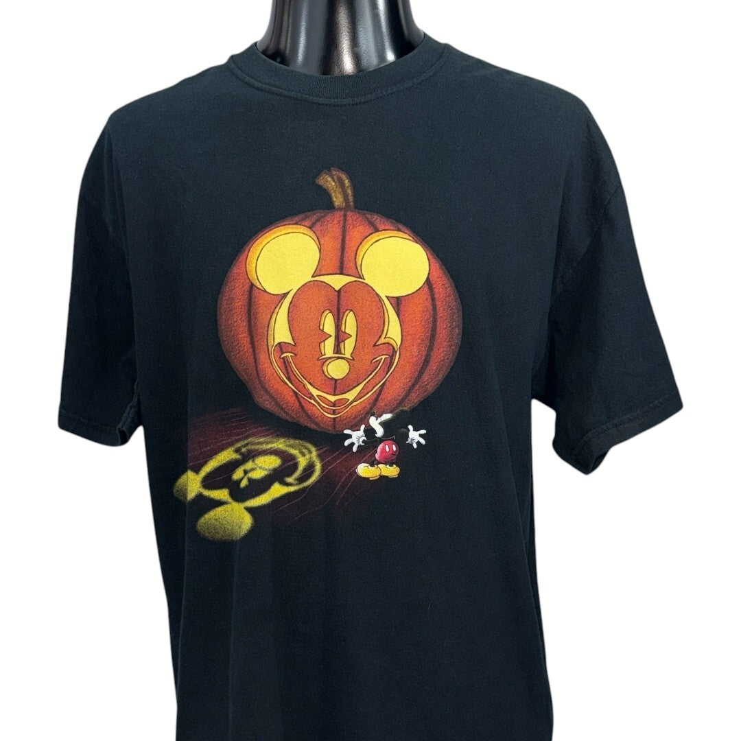 MICKEY MOUSE Y2K Pumpkin Halloween T-Shirt Size L