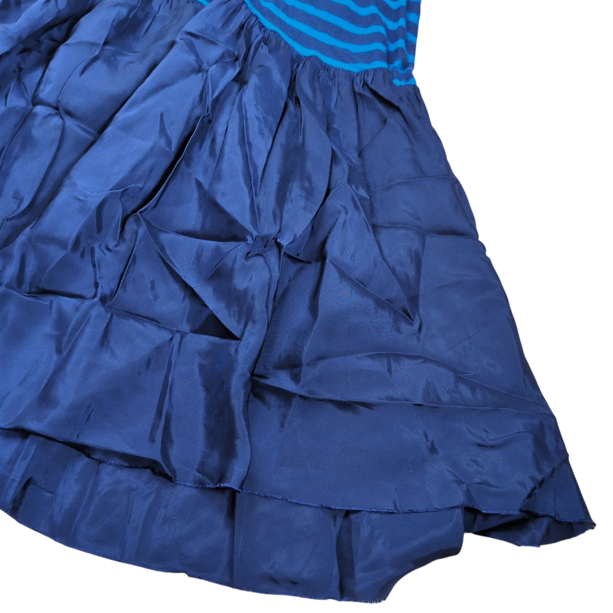 sacai luck Cupro Switching Layered S/S Top Blue Size 2