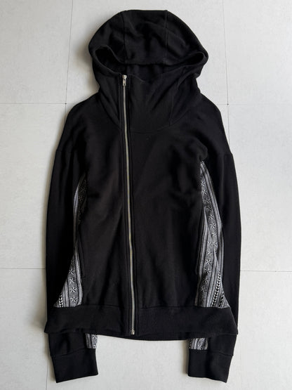 LAD MUSICAN Tribal Panel High Neck Zip Hoodie Size 44