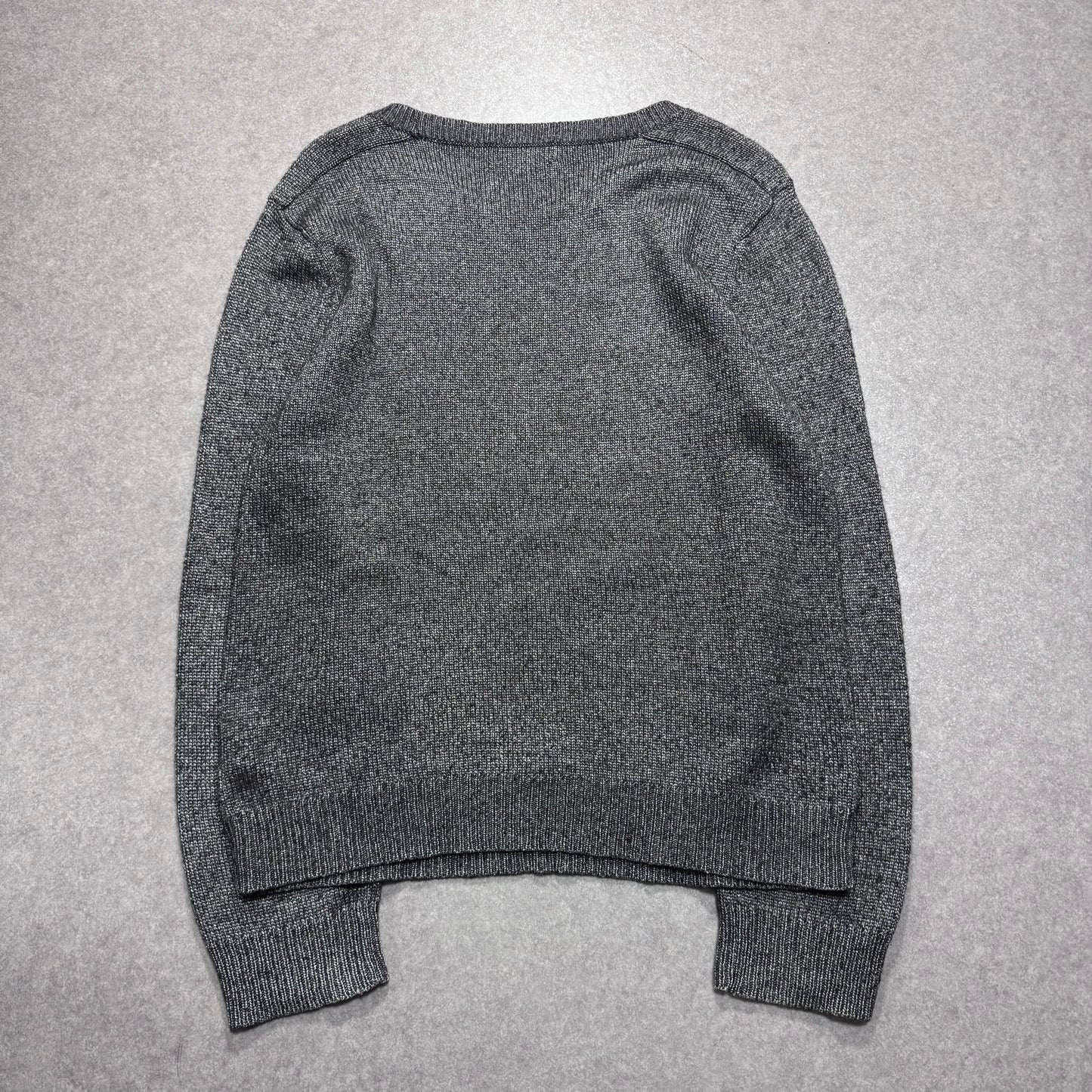 A.P.C. Gray Lamé Knit Shirt Size S